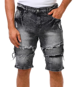 Thumbnail 1: Road Narrows Men's Distressed Denim Shorts 