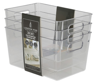 Thumbnail 1: London Fog Home Collection 3 Pk Multipurpose Storage Bins 