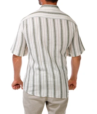 Thumbnail 2: Weatherproof Big Men's Striped Button Down Shirt 