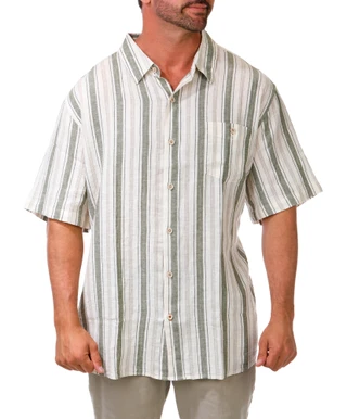 Thumbnail 1: Weatherproof Big Men's Striped Button Down Shirt 
