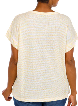 Thumbnail 2: BOBEAU Women's Plus Short Sleeve Top 