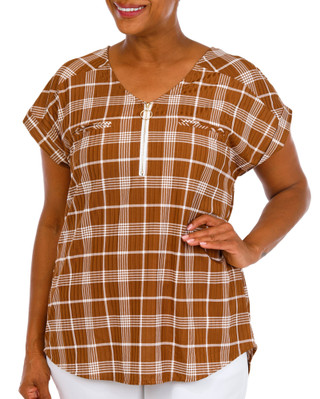 Thumbnail 1: Love Potion Women's Plus Dolman Zip Top 