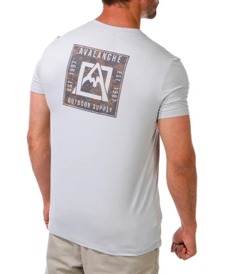 Thumbnail 2: Avalanche Outdoor Supply Co. Men's Outdoor Performance Logo Tee 