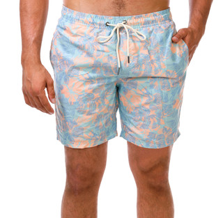 Thumbnail 1: Distortion Men's Palm Flower Volley Shorts 