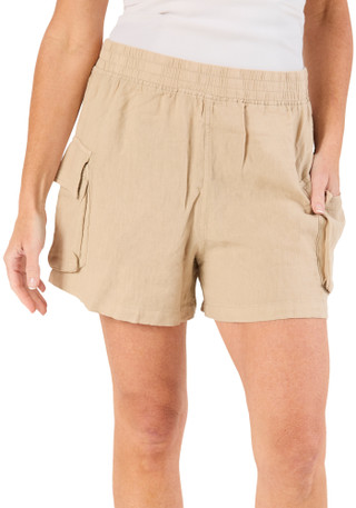 Thumbnail 1: Thread & Supply Women's Darana Drawstring Linen Shorts 