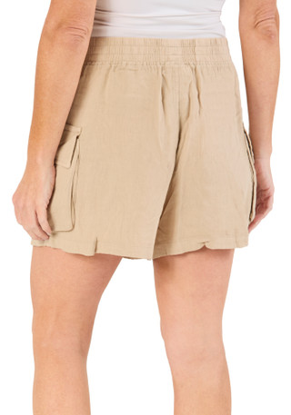 Thumbnail 2: Thread & Supply Women's Darana Drawstring Linen Shorts 