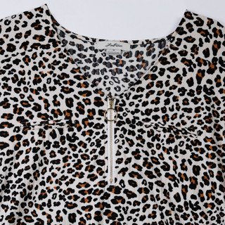 Thumbnail 6: Love Potion Women's Plus Quarter Zip Dolman Blouse 