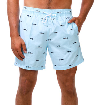 Thumbnail 1: Trunks Men's Shark Print Volley Shorts 