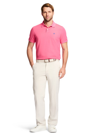 Thumbnail 5: IZOD Men's Saltwater Flat Front Chini Straight Pants  