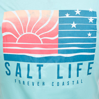 Thumbnail 2: Salt Life Women's Forever Coastal V-Neck T-Shirt 