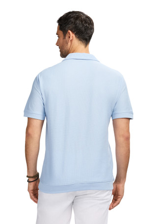 Thumbnail 4: IZOD Men's Textured Knit Polo 