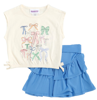 Thumbnail 1: Rarity Little Girls 2 Pc Skort Set 