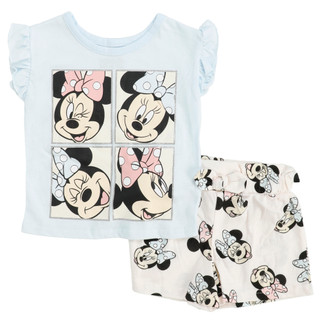 Thumbnail 1: Disney Little Girls 2 Pc Minnie Mouse Shorts Set 