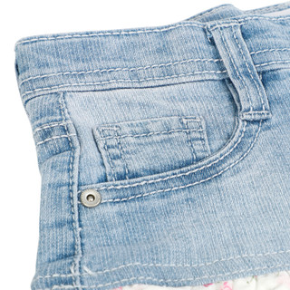 Thumbnail 4: Squeeze Little Girls Denim Ruffle Skort 