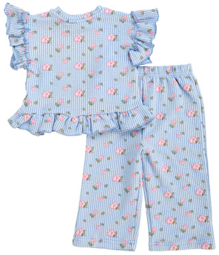 Thumbnail 2: Andy & Evan Baby Girls 2 Pc Pants Set 
