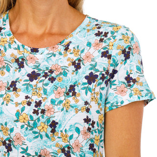 Thumbnail 3: Blue Sol Women's Scoop Neck Print Tee 