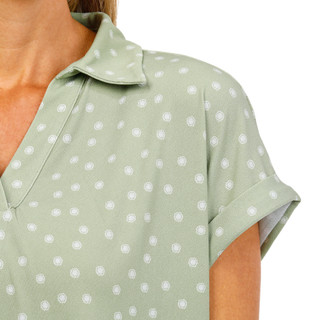 Thumbnail 2: Adrianna Papell Women's Short Sleeve Johnny Collar Top 