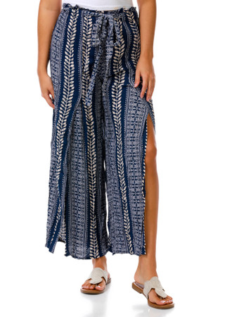 Thumbnail 1: Angie Juniors Tiered Wide Leg Flowy Pants 