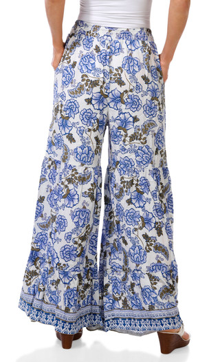 Thumbnail 2: Angie Juniors Tiered Wide Leg Flowy Pants 