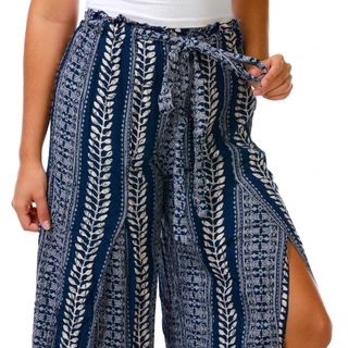 Thumbnail 3: Angie Juniors Tiered Wide Leg Flowy Pants 