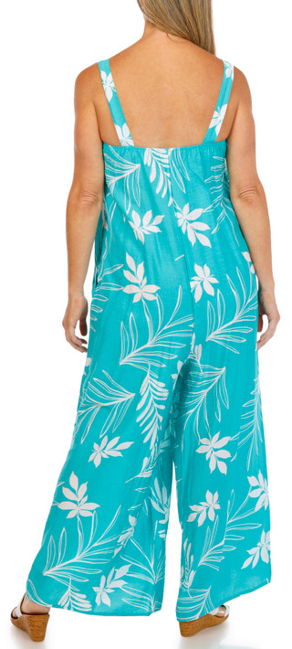 Thumbnail 2: Kaktus Women's Sleeveless Print Jumpsuit 