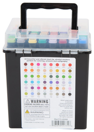 Thumbnail 2: Artify Premium  48 Ct Dual Tipped Alcohol Markers  