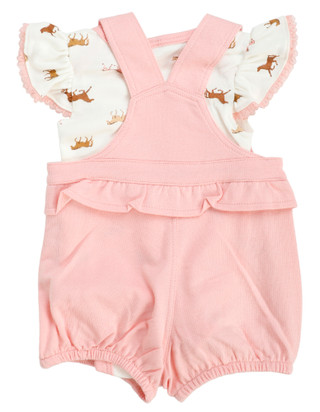 Thumbnail 2: Wrangler Baby Girls 2 Pc Shortall Set 