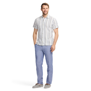 Thumbnail 4: IZOD Men's Saltwater Dunes Texture Stripe Button Down Shirt 