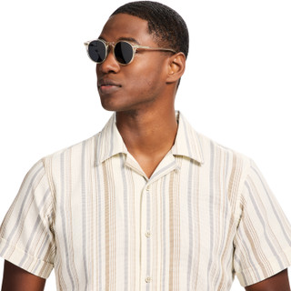 Thumbnail 5: IZOD Men's Saltwater Dunes Texture Stripe Button Down Shirt 