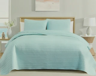 Thumbnail 1: Caribbean Joe Stonewashed Cotton Quilt Set 