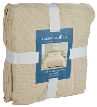 Thumbnail 6: Caribbean Joe Stonewashed Cotton Quilt Set 