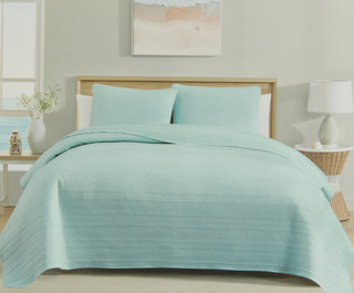 Thumbnail 2: Caribbean Joe Stonewashed Cotton Quilt Set 