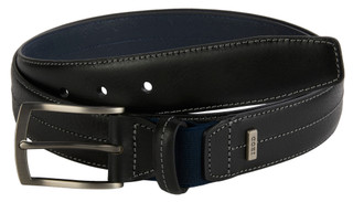 Thumbnail 1: IZOD Men's 35mm Brushed Gunmetal Buckle Belt  