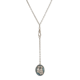Thumbnail 1: 1928 Jewelry Cat Pendant Photo Locket 