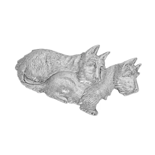 Thumbnail 1: 1928 Jewelry Two Terriers Dogs Pin 