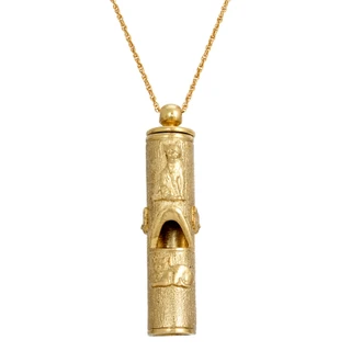 Thumbnail 1: 1928 Jewelry Vintage Cat Whistle Necklace 