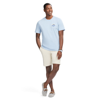 Thumbnail 2: IZOD Men's Saltwater 9.5" Flat Front Chino Short 