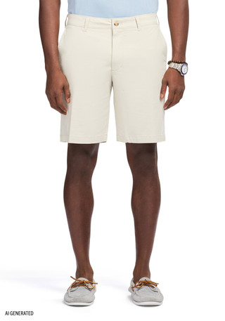 Thumbnail 1: IZOD Men's Saltwater 9.5" Flat Front Chino Short 