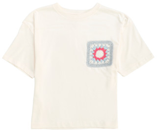 Thumbnail 1: Jessica Simpson Big Girls Crochet Pocket Tee 