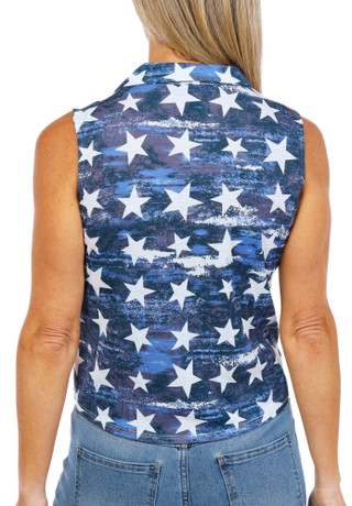 Thumbnail 2: Onque Women's Petite Sleeveless Americana Top 