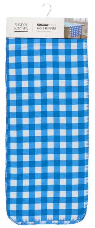 Thumbnail 1: Sundry Kitchen 16x80 Gingham Table Runner 
