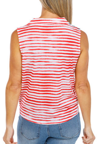 Thumbnail 2: Onque Women's Sleeveless Americana Camp Top 