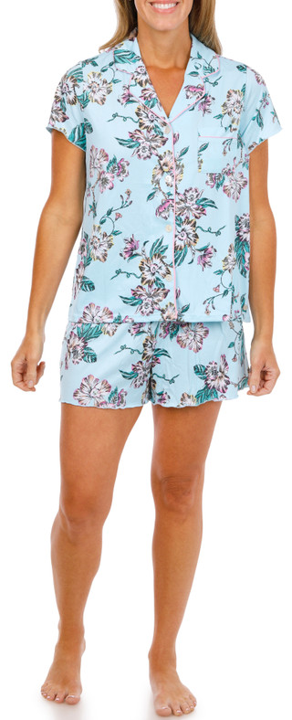 Thumbnail 2: Tahari Women's 2 Pc Pajama Shorts Set 