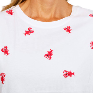 Thumbnail 4: Philosophy Women's Short Sleeve Embroidered Lobster Top 