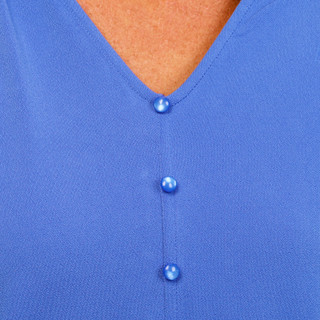 Thumbnail 2: Adrianna Papell Women's Pleated Sleeve Button Front Top 