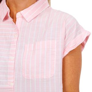 Thumbnail 3: Dash Women's Short Sleeve Button Front Top 