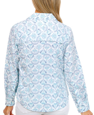 Thumbnail 4: REEL LEGENDS Petite Outdoor Wayfinder Woven Button Front Shirt 
