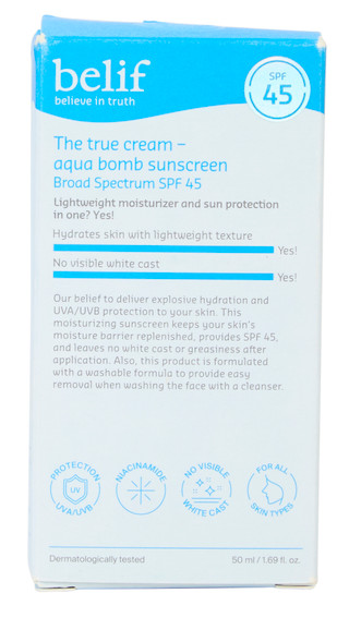 Thumbnail 1: BELIF The True Cream Aqua Bomb Sunscreen SPF 45 Hydrating Moisturizer,1.69 oz 