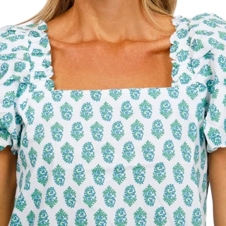 Thumbnail 2: Cece Women's Puff Sleeve Square Neck Top 