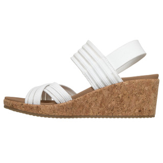 Thumbnail 4: Skechers Womens Arch Fit Beverlee 2.0 Wedge Sandals 